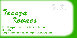 tessza kovacs business card